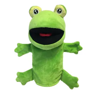 Hot Sale Plush Hand Puppet Lovely Animal Hand Puppets For kids Custom Frog Hand Puppet