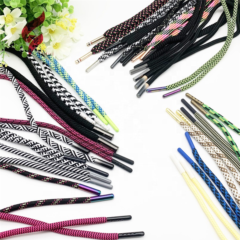 Высококачественные серые цветные шнурки для обуви под заказ, металлические шнурки, наконечники для продажи