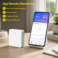 Thermo-hygromètre numérique intelligent Wi-Fi pour usage intérieur, enregistreur de données de niveau de confort, alerte via application pour chambre d'enfant et chambre à coucher