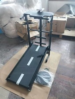 Caminadora Doméstica Pequeña, Silenciosa, Plegable, Mecánica, Multifuncional, Equipo de Fitness para Interiores, PVC
