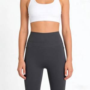 Pantalons de yoga style fitness, tissu respirant antibactérien, design anti-roulement des bords, spéciaux pour l'entraînement au yoga et au Pilates, personnalisables - Product Image 6