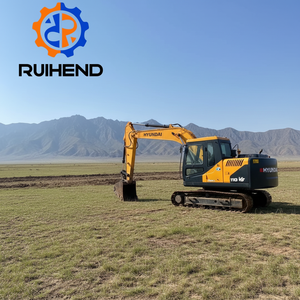 Excavatrice Hyundai 110 <span class=keywords><strong>d</strong></span>'<span class=keywords><strong>occasion</strong></span>, 11 tonnes, en excellent état, <span class=keywords><strong>d</strong></span>'origine coréenne, distributeur <span class=keywords><strong>Poclain</strong></span>, à vendre à bas prix - Product Image 1