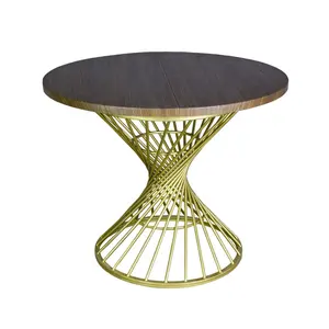 Kunden spezifisches Design "Infinity" Klapp-Esstisch aus Holz/OEM ODM Eiche Kiefer Esche Buche/Loft-Stil Tisch für Esszimmer