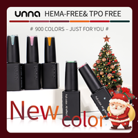 UNNA Ensemble de vernis gel de Noël 13 couleurs, vente en gros d'usine, ensemble de vernis à ongles gel UV, MSDS, sans HEMA ni TPO, trouver un distributeur Golble