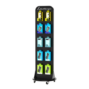 Présentoir de banque d'alimentation en métal double face avec crochets mobiles pour accessoires de magasin de <span class=keywords><strong>téléphone</strong></span> suspendus - Product Image 3
