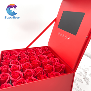 Écran LCD de boîtier vidéo numérique intelligent de 7 pouces Superlieur prend en charge les formats <span class=keywords><strong>JPG</strong></span>/<span class=keywords><strong>PNG</strong></span>/JPEG MP4 musique MP3 pour les invitations de mariage - Product Image 6