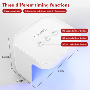 GRS Nail Supply 32W Sun <span class=keywords><strong>Mini</strong></span> Led Curing UV Lamp Gel Remover Polish Uv Nail Dryer Lampara Para Led UV Nail Lamp - Product Image 2