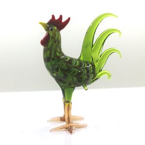 El yapımı Lampwork Murano horoz heykelcik çeşitli renkler fabrika doğrudan sıcak satış cam el sanatları - Product Image 3
