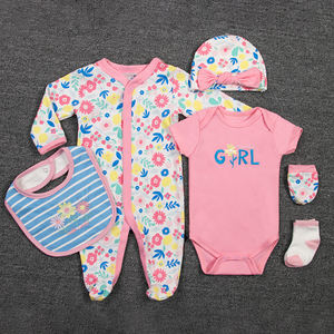 Set di abbigliamento <span class=keywords><strong>neonato</strong></span> Design simpatico cartone animato 100% <span class=keywords><strong>cotone</strong></span> tute per bambini per ragazzi e ragazze fascia di età 3-9 mesi per la stagione primaverile - Product Image 3