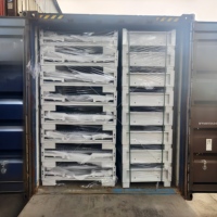 Cage en acier pliable multifonctionnelle FD OEM, galvanisée à chaud/peinture en poudre, capacité 500-1200 kg, pour stockage et transport industriel