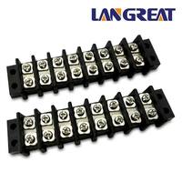 Bloc de bornes de barrière PCB à double rangée, pas de 9,5, 11,0, 14,0 mm, 20A, 30A, 600V, type à vis, pour alimentation