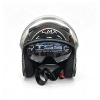 Nouveau casque de moto ouvert pour adultes, coque en ABS, double visière, casque de sécurité pour scooter, plusieurs couleurs disponibles