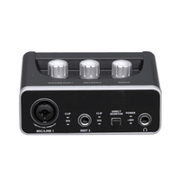 Interfaz de Audio Profesional Multifunción Accuracy Pro Audio SD-21, Tarjeta de Sonido USB Externa para Grabación de Audio y Transmisión en Vivo