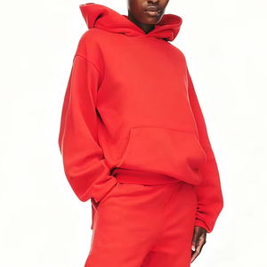 เสื้อสวมหัวมีฮู้ดแบบสวมหัวพิมพ์ลายพัฟวินเทจของผู้ชายทรงโอเวอร์ไซส์ทรงครอปพอดีกับกระเป๋าสำหรับฤดูหนาวขายส่งผลิต - Product Image 6