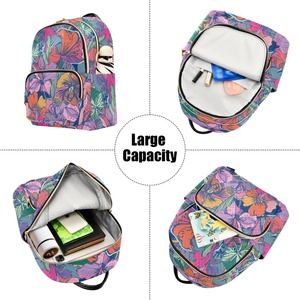 Hawaiian <b>Backpack</b> Customs Flower Two Size Travel <b>Backpacks</b> Quilted Casual Travel Women's Sports <b>Backpack</b> With Logo - Product Image 5