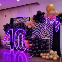 Lettres et chiffres géants personnalisés en métal RGB LED « Oh Baby » de 2, 3 et 4 pieds, très demandés, pour la décoration d'événements et de fêtes d'anniversaire