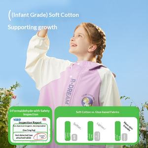 Impermeable Infantil Universal de Dibujos Animados de una Pieza <span class=keywords><strong>para</strong></span> Senderismo, <span class=keywords><strong>para</strong></span> Estudiantes de Jardín de Infancia y Primaria, con Logotipo - Product Image 2