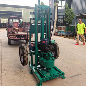 Gemakkelijk te bedienen draagbare rotatiekop kleine mini hydraulische hef-elektrische boormachine waterputboorinstallatie - Product Image 1