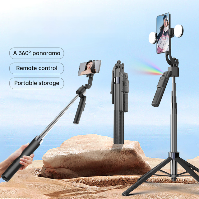 Q17 AI Smart Tracking Phone Gimbal Fully Automatic Face Object Follow Stabilizer with Four-Leg Stand 360° Rotation