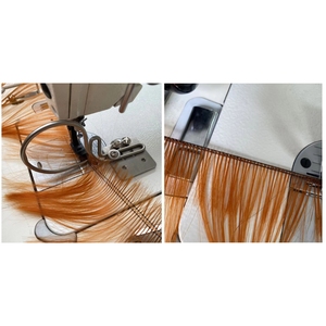 Máquinas de coser pelucas de tres cabezales, económicas, de cama plana, profesionales, computarizadas, para la confección de pelucas. - Product Image 3