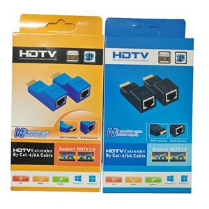 Câble <span class=keywords><strong>Ethernet</strong></span> HD Extenseur de portée 30m 60m 1080P HD RJ45 Amplificateur de signal HDTV Adaptateur émetteur pour TV, projecteur, moniteur - Product Image 6