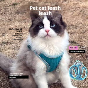 Pettorina Regolabile e Traspirante <span class=keywords><strong>per</strong></span> Gatti con Guinzaglio, <span class=keywords><strong>per</strong></span> Cani di Piccola Taglia e <span class=keywords><strong>Conigli</strong></span>, Design Anti-Rottura - Product Image 4