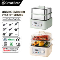Olla Eléctrica de Vapor de 26 cm y 1350 W de Gran Potencia, 110 V, para Uso Doméstico, de la Marca Great Bear, en Oferta