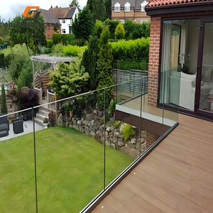 Barandilla de vidrio de aleación de aluminio duradera GS para uso en terraza y balcón - Product Image 3