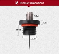 U.FL UFL vers câble de queue de cochon de terre isolé femelle étanche IP67 SMA RF coaxial RF1.13 RG081 avec câble d'extension SMA