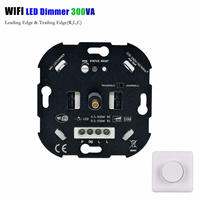 Variateur LED intelligent rotatif multi-voies Tuya WiFi encastré 300W avec contrôle de phase avant et de phase arrière