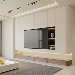 Mobili per Camera d'Albergo, Porta <span class=keywords><strong>TV</strong></span> <span class=keywords><strong>Mobile</strong></span>, <span class=keywords><strong>Mobile</strong></span> <span class=keywords><strong>TV</strong></span> in Legno Moderno a Pannelli, Unità <span class=keywords><strong>TV</strong></span> a Parete per Soggiorno - Product Image 2