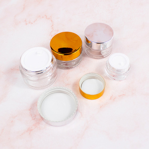 Empty 5ml 10ml Thick Glass Concentrate <b>Small</b> <b>Jar</b> with Aluminum Lid Lip Balm Scrub Eye Cream Blush Skincare Cosmetic Container - Product Image 5
