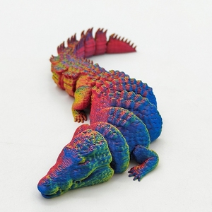 Vente en gros d'usine, crocodile imprimé en 3D écologique en PLA, grand modèle de 38 cm, crocodile articulé, jouet imprimé en 3D personnalisé - Product Image 6