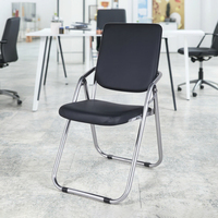 Chaise de conférence moderne empilable et pliable avec dossier pour le bureau et l'école