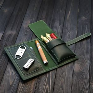 Estuche para Cigarros de Cuero PU Personalizado con Diseño de Patrón y Técnica de <span class=keywords><strong>Lacer</strong></span>, Accesorio de Viaje y Regalo de Navidad para Hombre - Product Image 5