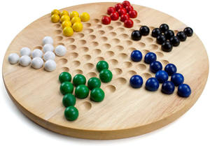 High Quality Custom Wooden Chess Set <strong>Board</strong> <strong>Game</strong> for Chinese Checkers and <strong>Draughts</strong> - Product Image 2