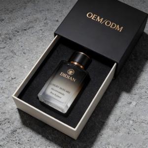 Atomizador de Perfume Portátil Personalizado con Logotipo, MOQ Bajo, Envase Cosmético Vacío de 100 ml, 30 ml, Botellas de Perfume Negras Esmeriladas de 50 ml con Caja - Product Image 1