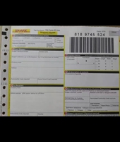 Impression personnalisée de billets d'avion Express NCR Dhl