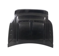 Cache de capot moteur avant en carbone mou avec conduit d'air pour Land Rover Defender 90 110 130 2019+ Composant de carrosserie tout-terrain