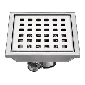 Design moderno Tile Insert Grate Removível Floor Drain Vertical Outlet Shower Drain com envio rápido