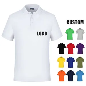 Custom Poloshirts Hoge Kwaliteit Golf Shirts Fabrikant Mannen Polo T Shirts Mannen Katoenen Groothandel Tshirt Polo T-Shirt Voor Mannen