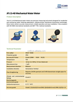 Compteur d'eau mécanique multi-jets, corps en laiton, utilisation en eau froide, DN15