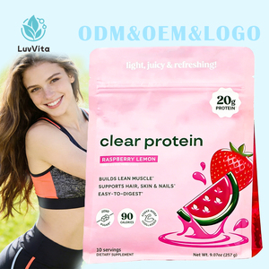 Poudre de protéines OEM transparente, saveur personnalisée, 20g de protéines par portion avec collagène et enzymes, sans sucre, pour <span class=keywords><strong>le</strong></span> marché du fitness et de la beauté - Product Image 1