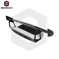 Aileron arrière double pont style GT3RS en fibre de carbone sèche pour Porsche 991.1 991.2 avec surface époxy hautement polie