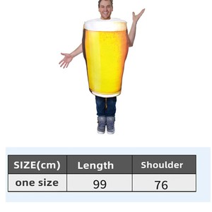 แก้วเบียร์แนวฮาโลวีนเครื่องแต่งกาย<span class=keywords><strong>ชาย</strong></span>สำหรับผู้ใหญ่แบบตลกงานอ็อกโทเบอร์เฟสต์สำหรับ2025 - Product Image 3