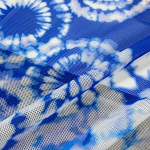 Elastic 4 Way Stretch <strong>Mesh</strong> Polyester Knit Custom Digital Print Floral 120gsm Power Net <strong>Mesh</strong> Fabric for Swimwear Dress - Product Image 5