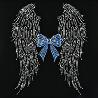 Transferts thermocollants de strass en cristal de haute qualité pour vêtements, avec logo personnalisé, effet diamant brillant, vente en gros