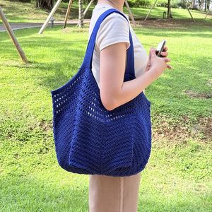 Summer Bohemian Crochet Shoulder Tote - Fashionable Hollow Women's <b>Beach</b> <b>Bag</b> - Product Image 4