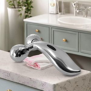 Masaje Facial Manual 3D Masajeador de forma de cuerpo 360 Rodillo giratorio en forma de Y Eliminador de arrugas de acero inoxidable Herramienta de cuidado de belleza para la cara - Product Image 2