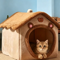 Nichoir pour chat et chien, nid confortable pour chat, niche pour chien amovible et lavable quatre saisons, lit pour chat, nid pour animaux de compagnie
